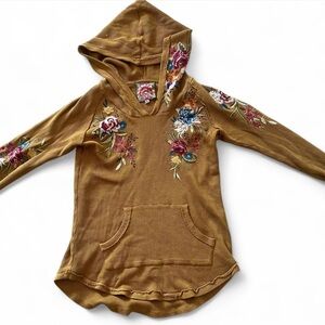 SOLD! Johnny Was Floral Embroidered Hoodie - Size Small - NWOT